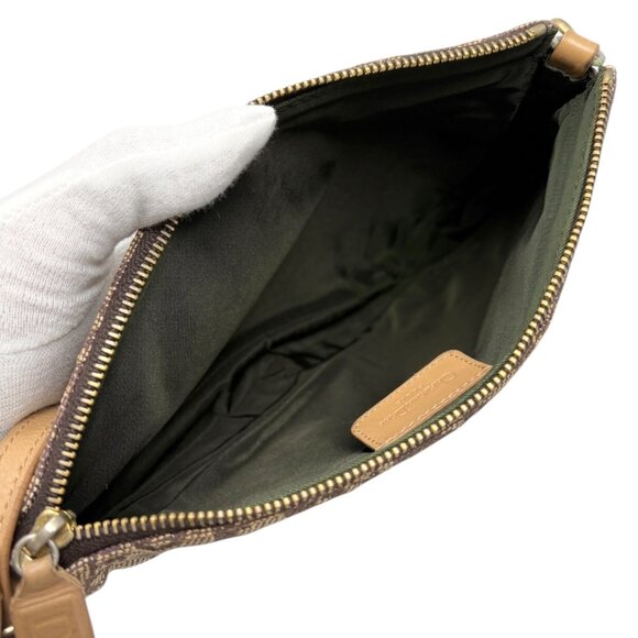 Christian Dior Vintage 2001 Trotter Monogram Mini Saddle Bag Brown [106426] - Picture 8 of 15